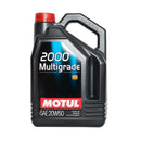 Motul 2000 Multigrade SAE 20W50 SL ACEA A2/B2 lubricante mineral garrafa de 5 litros 100311.