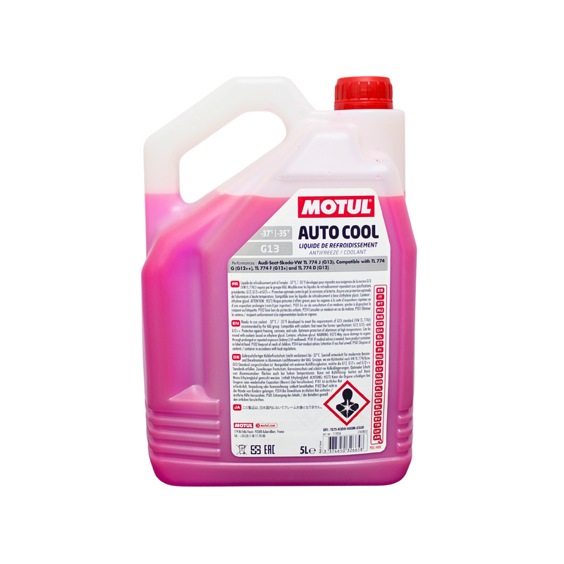 Motul Auto Cool VW G13 anticongelante-refrigerante 50% color rosa garrafa de 5 litros 111056.