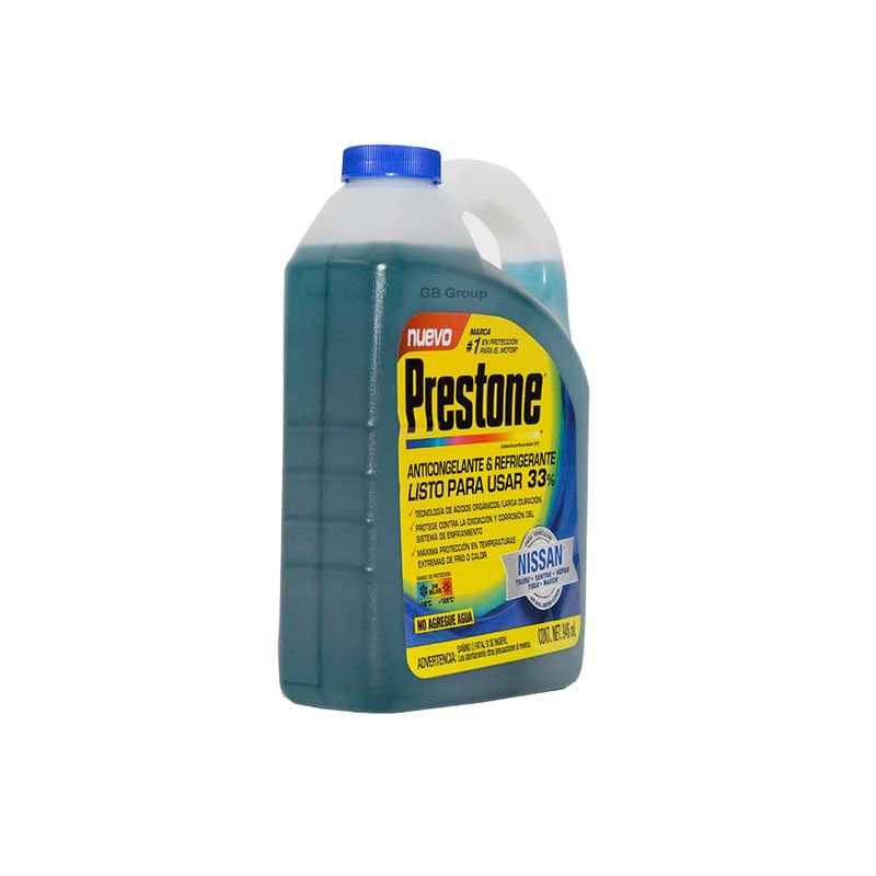 Prestone Anticongelante-Refrigerante azul listo para usar 33% galón 3.78 litros. AF9033M1.