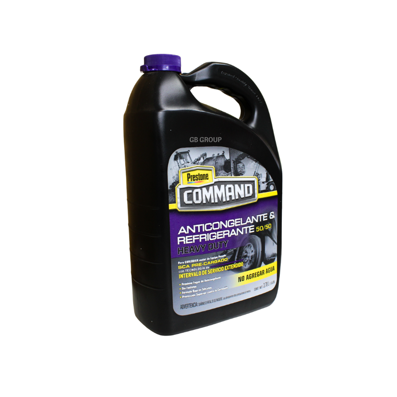 PRESTONE COMMAND ANTICONGELANTE-REFRIGERANTE MORADO CON SCA 50/50 GALON DE 3.78 ML. AFC10100/F