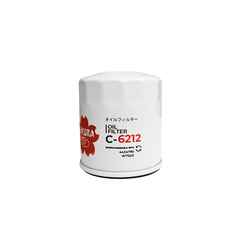 C-6212 Sakura filtro para aceite Chirey Tiggo 4 Pro, Tiggo 7 Pro 4 cilindros, 1.5 litros turbo 2021-24. W-712/83. 4801012010.