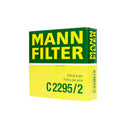 C2295/2 Mann filtro para aire de Volkswagen Gol 4 cilindros, 1.6 litros 2009-18. GAVW-628 F-7NA15 LX998 CA9410 30.132.00 WA6687.