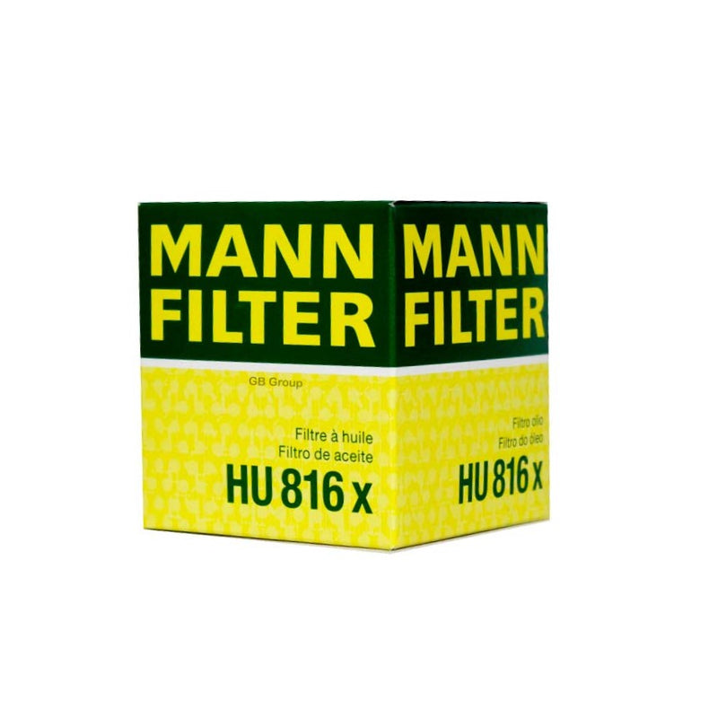 HU816X Mann filtro para aceite de BMW 335i Base 6 cilindros, 3.0 litros  2007-12. P7438 CH10075 OF-10075 OX1040 TL15607 25.058.00 57327. 11427541827.