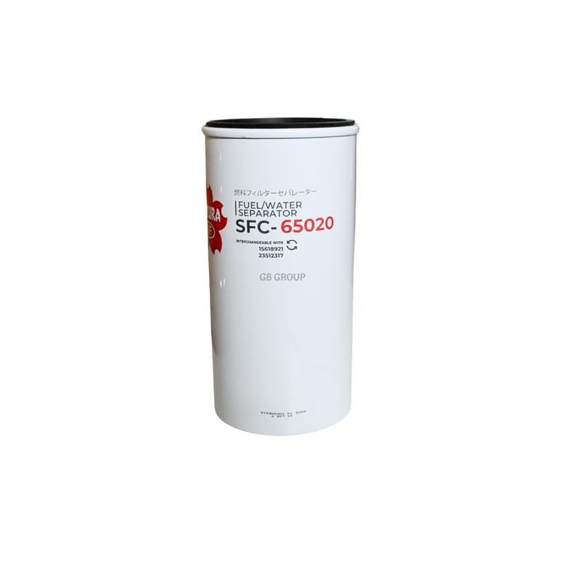 SFC-65020 Sakura filtro separador de agua / combustible para camiones Isuzu . BF5813-O P555020 LFF902 33442.