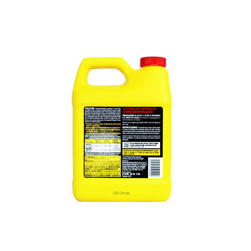 Prestone Anticongelante-Refrigerante amarillo concentrado COR GUARD 70% botella de 946 ml. AF12070ML.