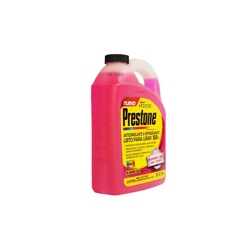 Prestone Anticongelante-Refrigerante Rosa listo para usar 50% galón de 3.78 ml. AF9050M.