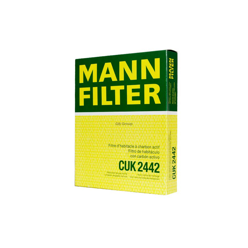 CUK2442 Mann filtro de cabina con carbón activado de Chevrolet Trax 4 cilindros, 1.8 litros 2013-19, Spark 4 cilindros, 1.4 litros 2017-19. 453-6035 CF10775 CFI-1327 LAK740 LAK472 TC36154C 24590.