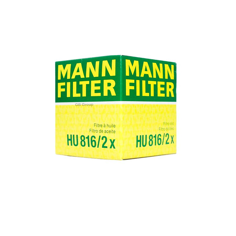 HU816/2X Mann filtro para aceite de Dodge Ram 700 4 cilindros, 1.6 litros E. TORQ 2015-18. P7408 CH9584 G-446 OF-9584 OX175D 57303.