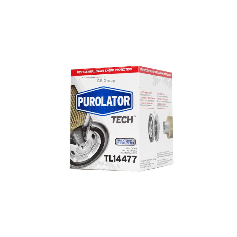 TL14477 Purolator Tech filtro para aceite de Nissan Tsuru III 4 cilindros, 1.6 litros GA16DNE 2013-17. 150-2000 PH4386 GP-156 OF-4386 OC217 57145.